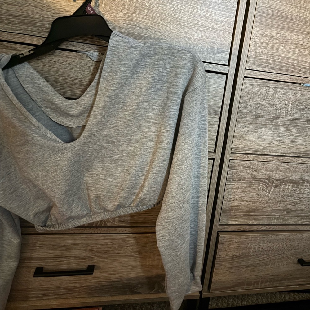 Target Gray Off-the-Shoulder Sweater